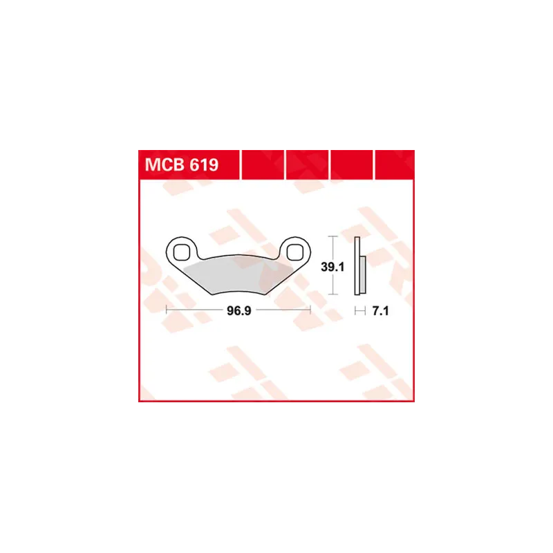 Disc brake pads MCB619