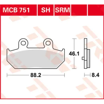 cafe 4 racer - FA606R EBC Goldstuff Brake pads - EBC Brake pads / shoes 