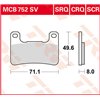 cafe 4 racer - Disc brake pads MCB752SCR - TRW Brake pads / shoes 3322937496556