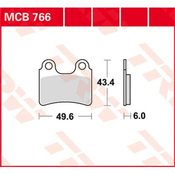 Disc brake pads MCB766