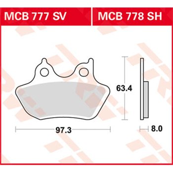 cafe 4 racer - K717 EBC Premium Brake Pads - EBC Brake pads / shoes 5050953102233