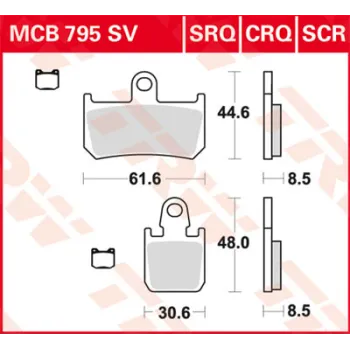 cafe 4 racer - Ferodo FDB485P Brake Pads Organic P – HD Touring 86-99 R - FERODO Brake pads / shoes 