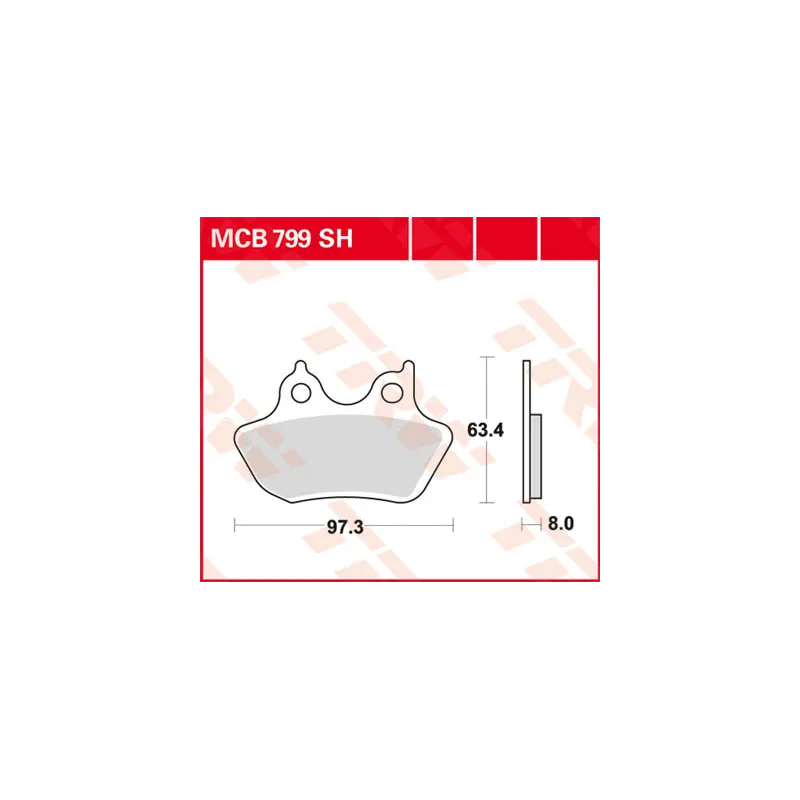 Disc brake pads MCB799SH