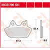 Disc brake pads MCB799SH