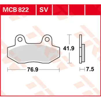 Disc brake pads MCB822