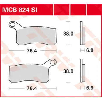 cafe 4 racer - EPFA131HH EBC Extreme Pro Brake pads - EBC Brake pads / shoes 5050953006951