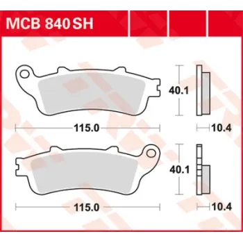 Disc brake pads MCB840SH