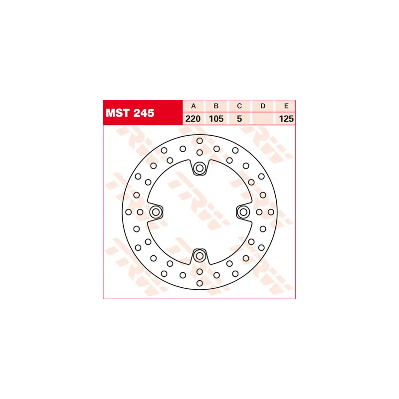 TRW Brake Disc MST245