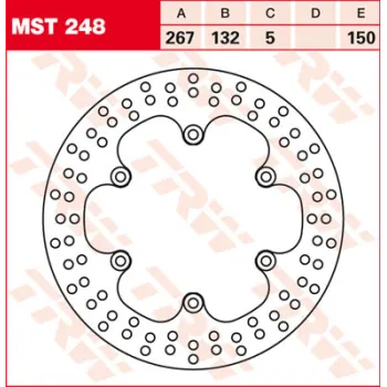 cafe 4 racer - Brzdový kotouč TRW Lucas MST403, pevný - TRW Brzdové kotouče 3322937392544
