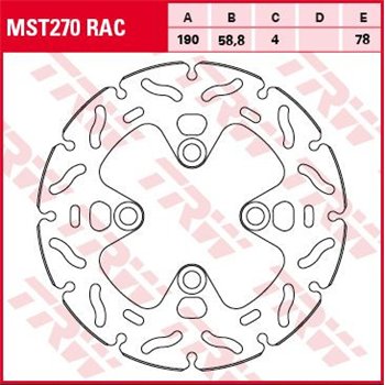 cafe 4 racer - MD2049 EBC INOX-Brzdový kotouč - EBC Brzdové kotouče 5050953301803