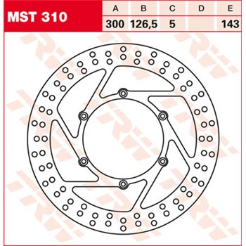 cafe 4 racer - TRW Lucas brake disc MST328, rigid - TRW Brake discs 3322937354795