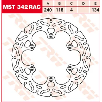 cafe 4 racer - TRW Brake disc MST281EC - TRW Brake discs 3322938247041