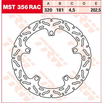 cafe 4 racer - MD9118D EBC INOX-Brzdový kotouč - EBC Brzdové kotouče 5050953315299