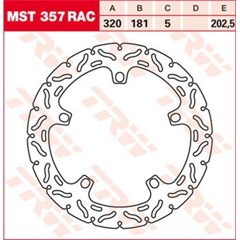 TRW Brake Disc MST357RAC