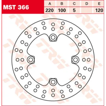 cafe 4 racer - MD9155D EBC INOX-Disc - EBC Brake discs 5050953846366