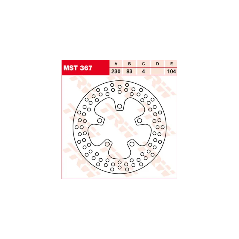 TRW Brake Disc MST367