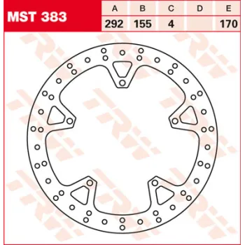 cafe 4 racer - TRW Brake disc MST261 - TRW Brake discs 3322937355266