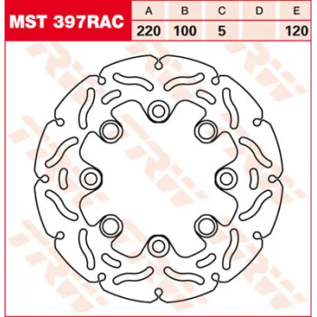 cafe 4 racer - TRW Brake disc MST301 - TRW Brake discs 3322937354801