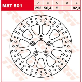 TRW Brzdový kotouč MST501