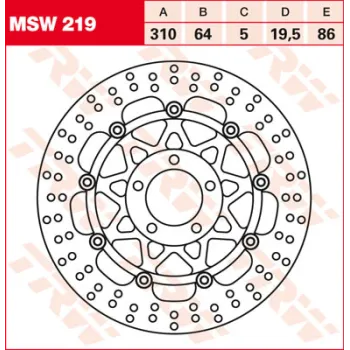 cafe 4 racer - TRW Brake Disc MST470RAC - TRW Brake discs 4251926912052