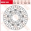 Floating brake disc MSW240