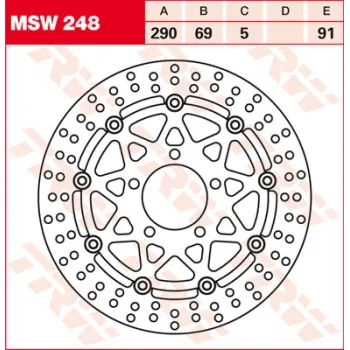 cafe 4 racer - MD6208D EBC INOX-Disc - EBC Brake discs 5050953306907