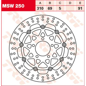 cafe 4 racer - MD6017C EBC INOX Contour-Disc - EBC Brake discs 5050953311406