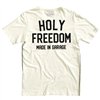 cafe 4 racer - Holy Freedom Crew tričko off white - HOLY FREEDOM Trička 
