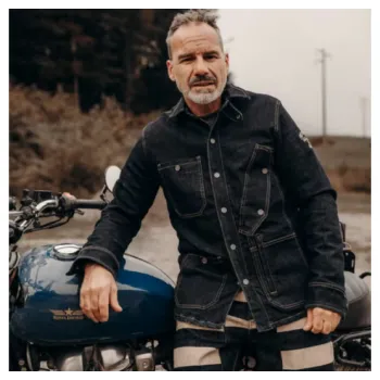 cafe 4 racer - Holy Freedom King jacket denim - HOLY FREEDOM Jackets 