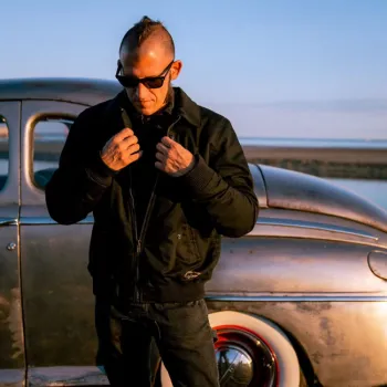 cafe 4 racer - Holy Freedom Crew Bomber jacket black - HOLY FREEDOM Jackets 