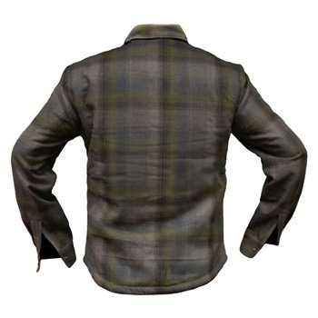 cafe 4 racer - Holy Freedom Bear lined shirt gray - HOLY FREEDOM Shirts 