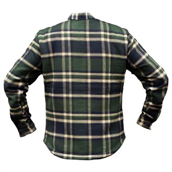 cafe 4 racer - Holy Freedom Macleod lined shirt green - HOLY FREEDOM Shirts 