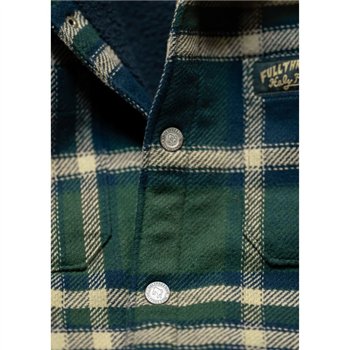 cafe 4 racer - Holy Freedom Macleod lined shirt green - HOLY FREEDOM Shirts 