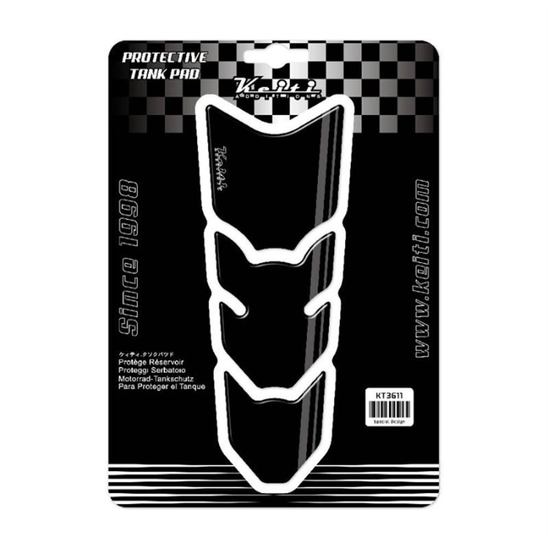 cafe 4 racer - Keiti Tankpad KT3611 | black / grey - Keiti Tank pads & Straps & Stickers 4251926912236