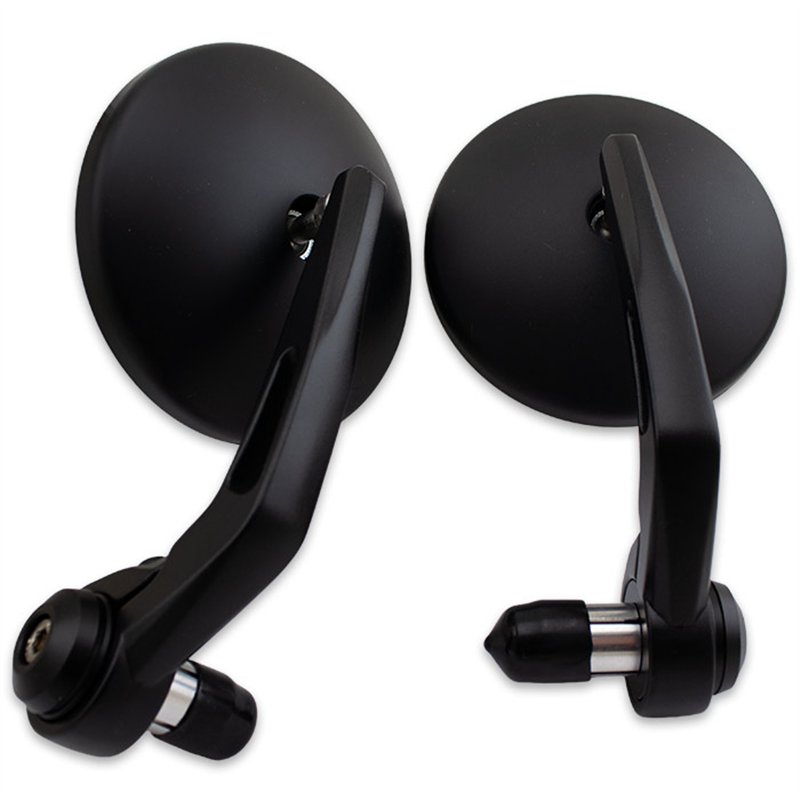 cafe 4 racer - Handlebar End Mirror "CUP II" | ABS/Alu | Black -  Bar end mirrors 4251926912502