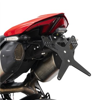 cafe 4 racer - License Plate Holder YAMAHA R1 07-08 Adjustable Black incl. Reflector Holder - HS MOTO Germany License plate holders 4251361205559