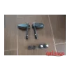 cafe 4 racer - Oval Handle Bar End Side Mirrors CR5 black CNC - Cafe4Racer Bar end mirrors 