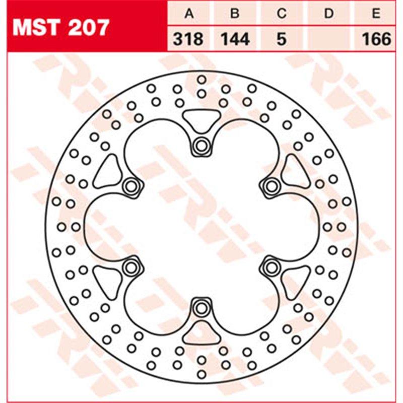TRW Brake disc MST207