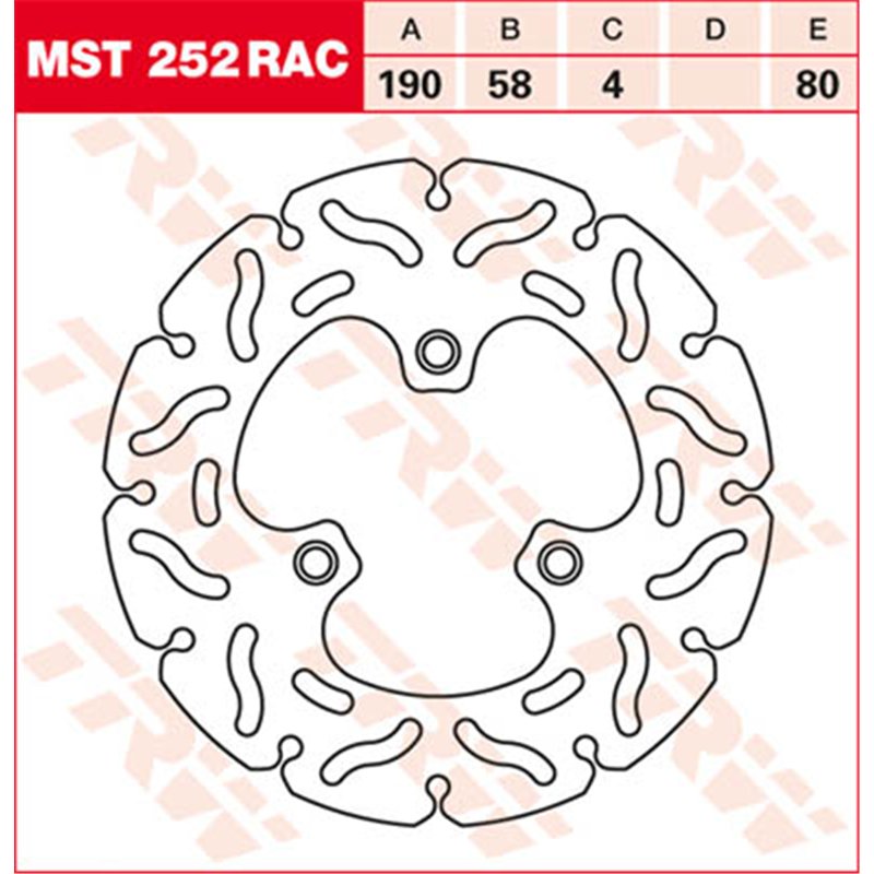 TRW Brake disc MST252RAC