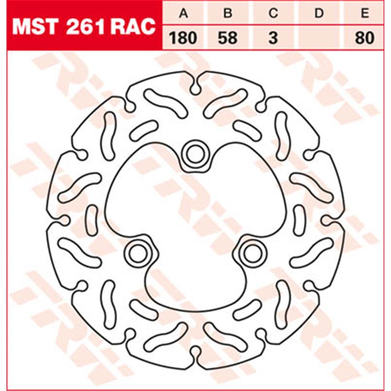TRW Brzdový kotouč MST261RAC