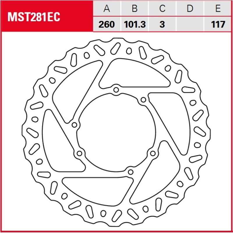 cafe 4 racer - TRW Brake disc MST281EC - TRW Brake discs 3322938247041
