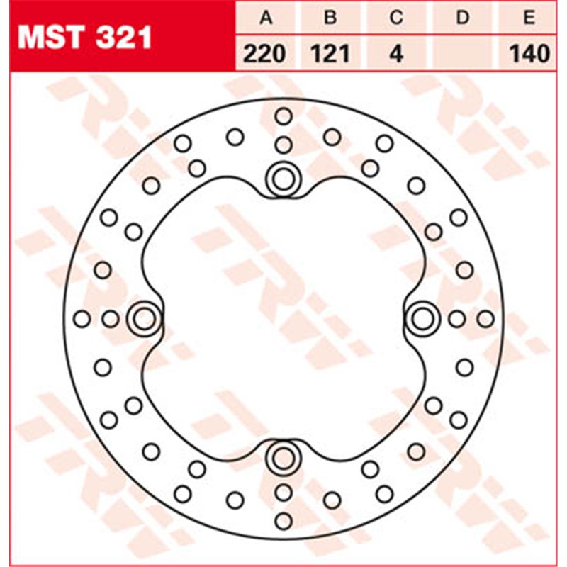 TRW Brake disc MST321