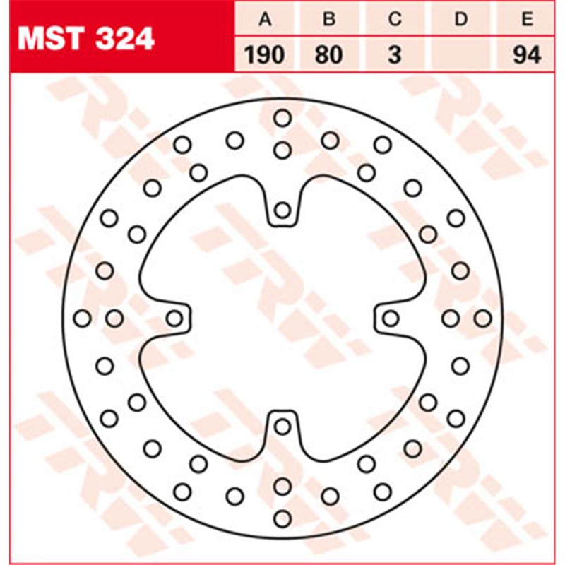 TRW Brake disc MST324