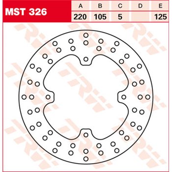 cafe 4 racer - MD711RD EBC INOX-Disc - EBC Brake discs 5050953627064