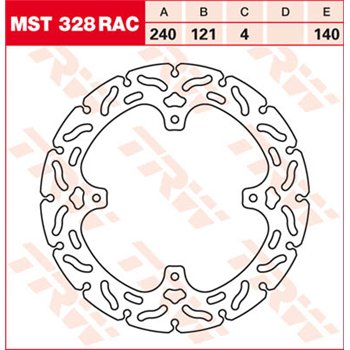 TRW Brzdový kotouč MST328RAC