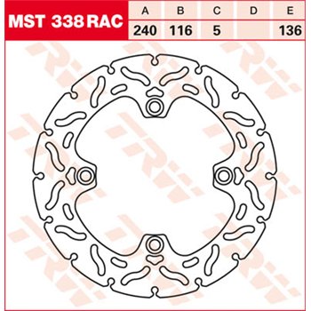 cafe 4 racer - TRW Brzdový kotouč MST275RAC - TRW Brzdové kotouče 3322938192006