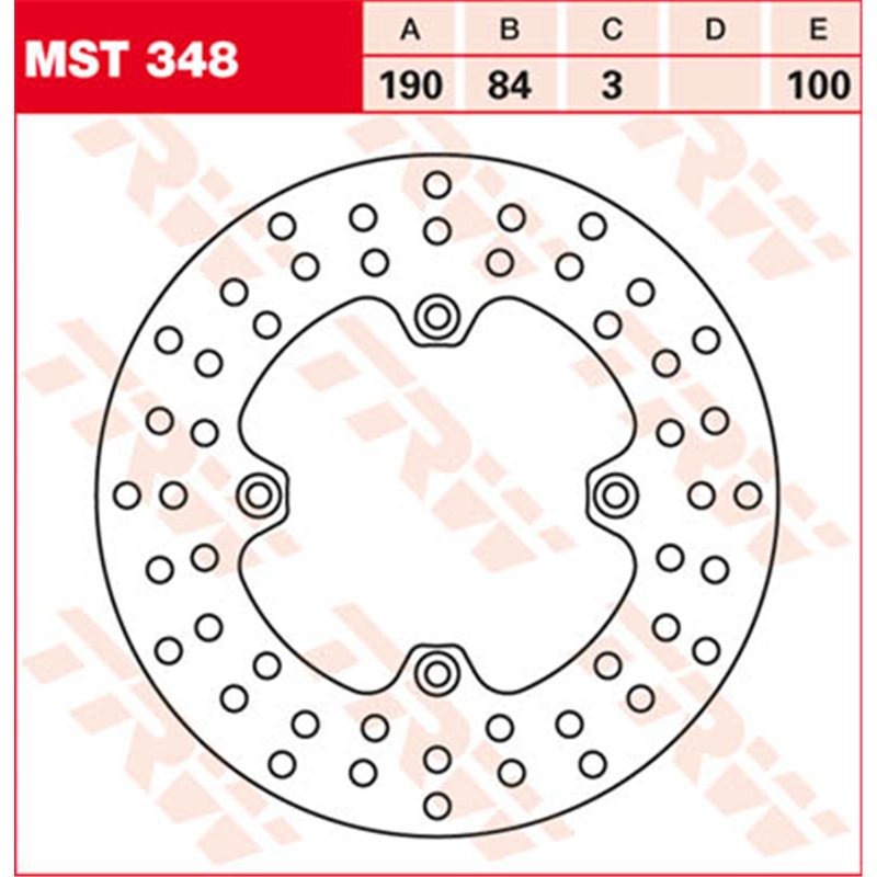TRW Brake disc MST348