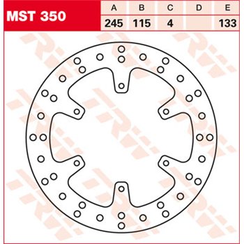 cafe 4 racer - TRW Brake Disc MST241 - TRW Brake discs 3322937354788