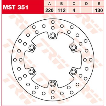 TRW Brake disc MST351