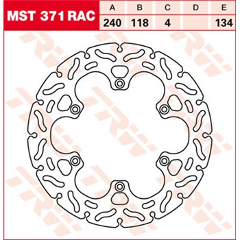 cafe 4 racer - Brzdový kotouč TRW Lucas MST321, pevný - TRW Brzdové kotouče 3322937355129